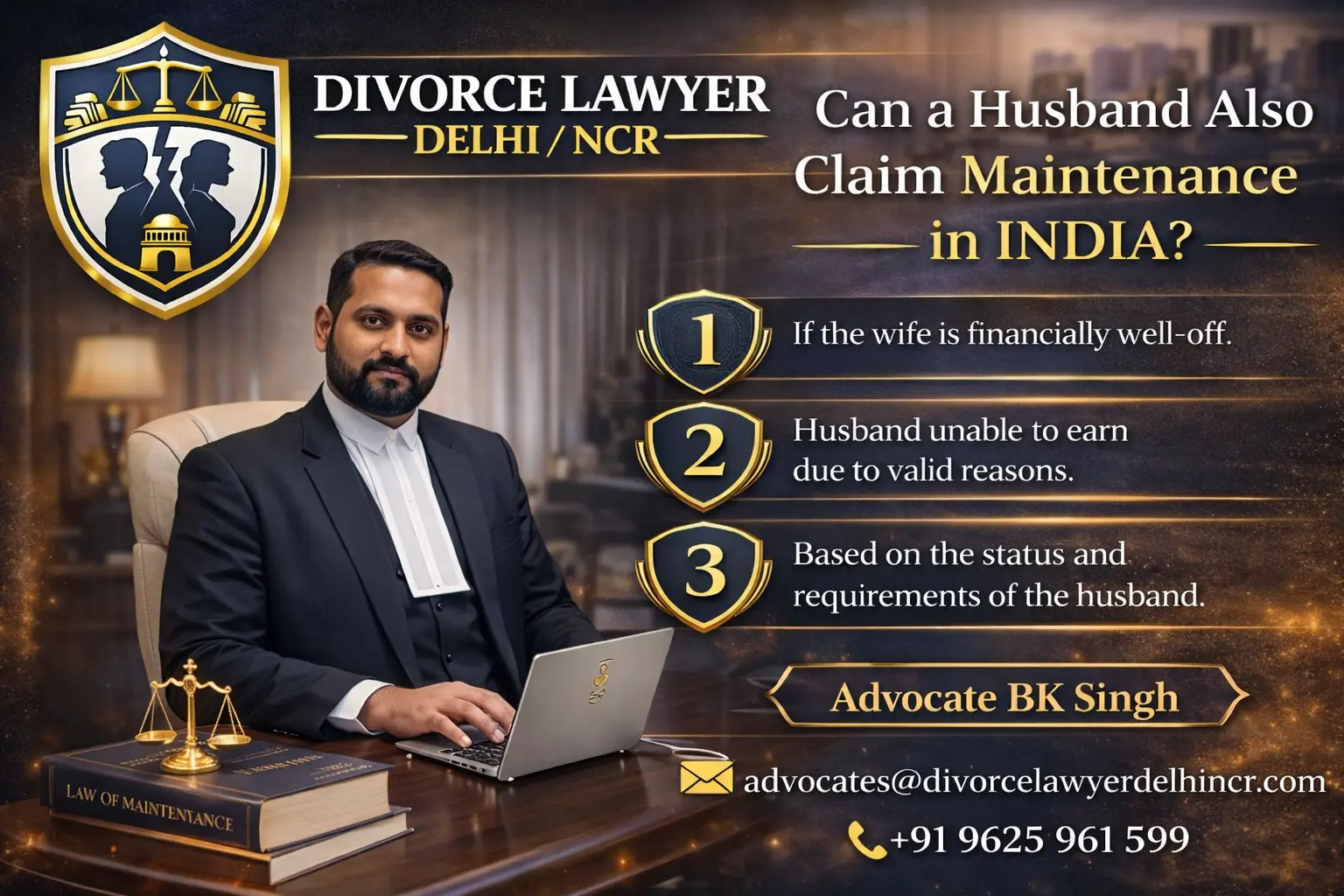 Can a Husband Also Claim Maintenance in India?