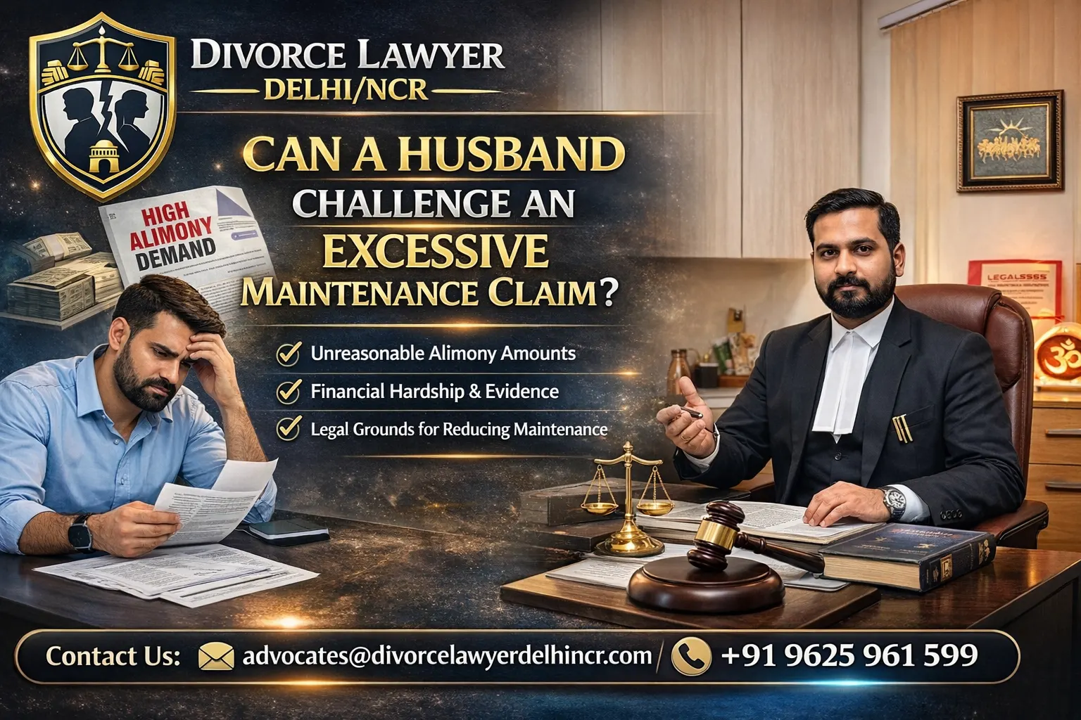 Can a Husband Challenge an Excessive Maintenance Claim