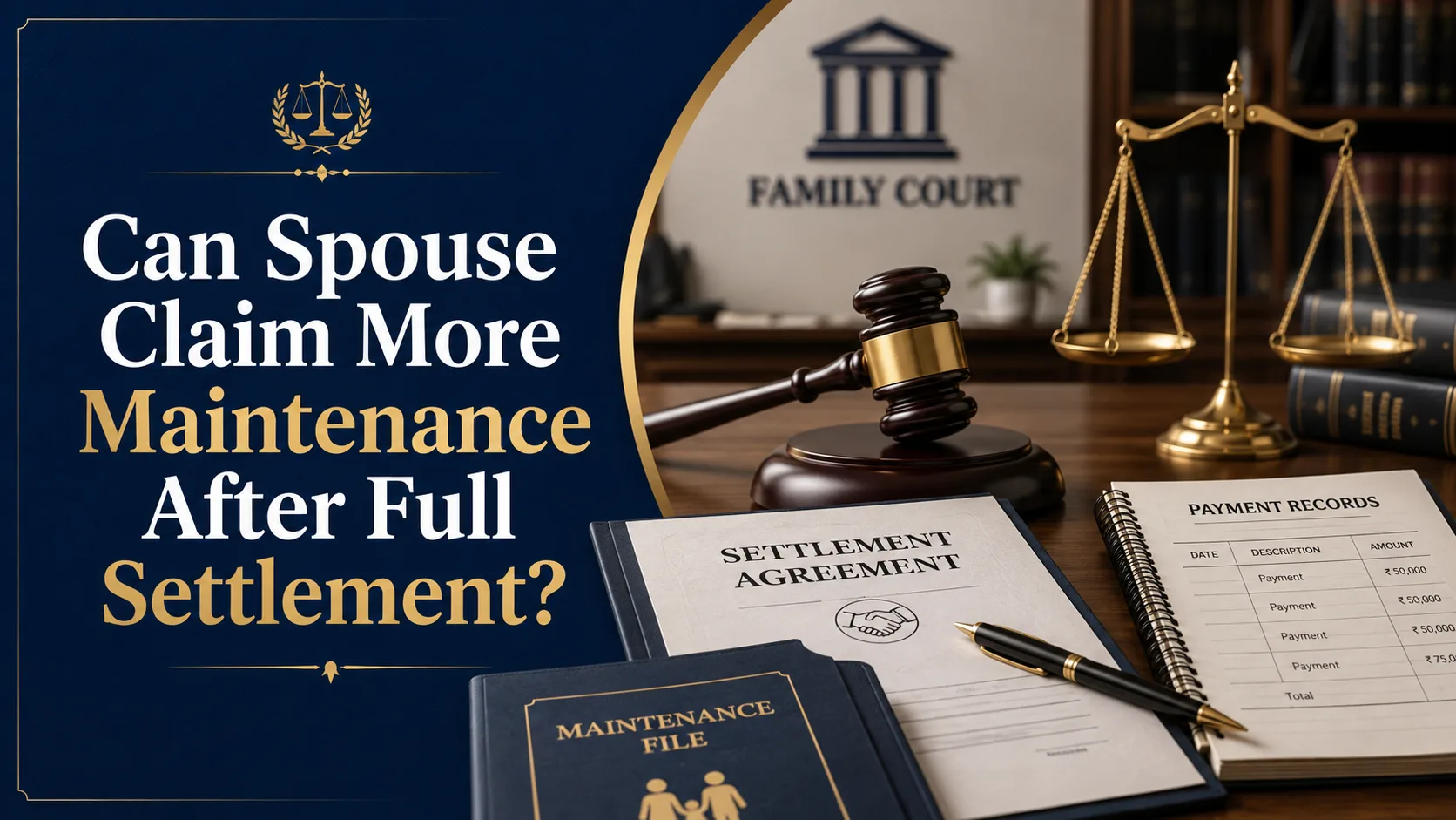 Can Spouse Claim More Maintenance After Full Settlement?