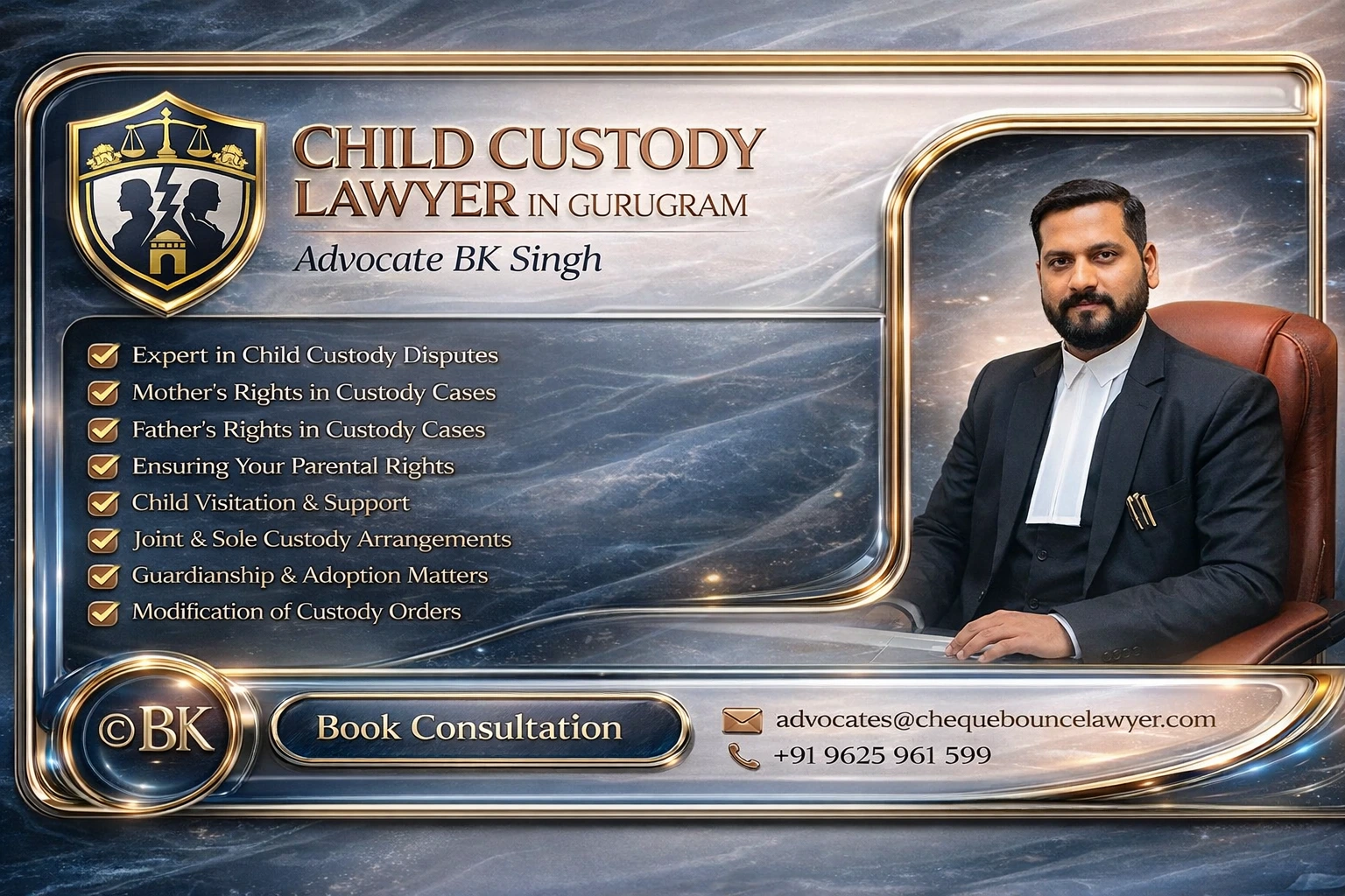 child custody lawyer in gurugram