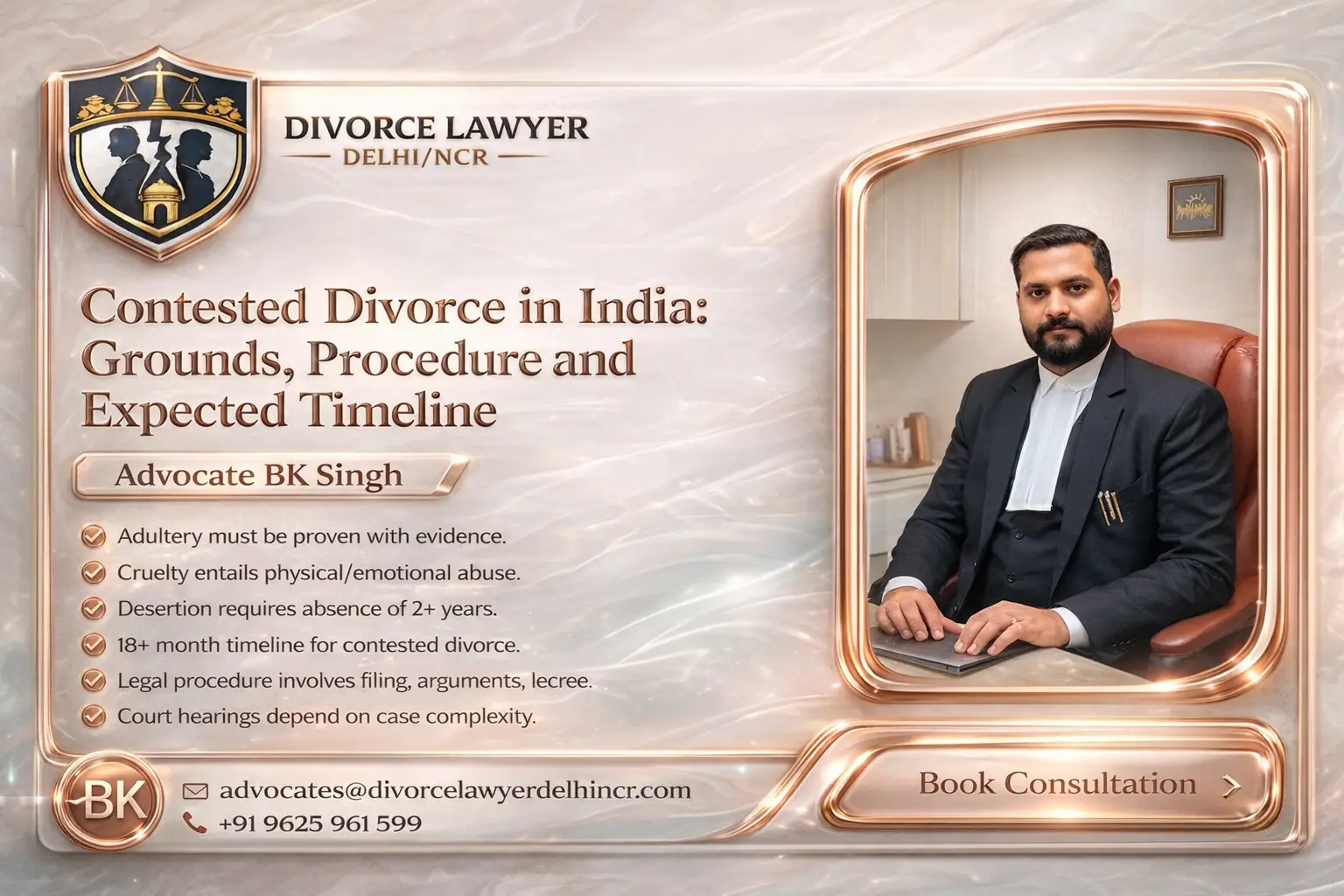 Contested Divorce in India: Grounds, Procedure and Expected Timeline