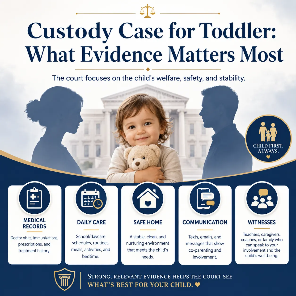 Custody Case for Toddler: What Evidence Matters Most