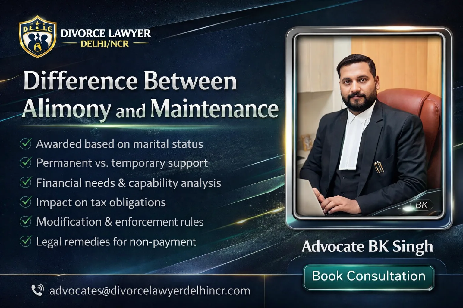 Difference Between Alimony and Maintenance
