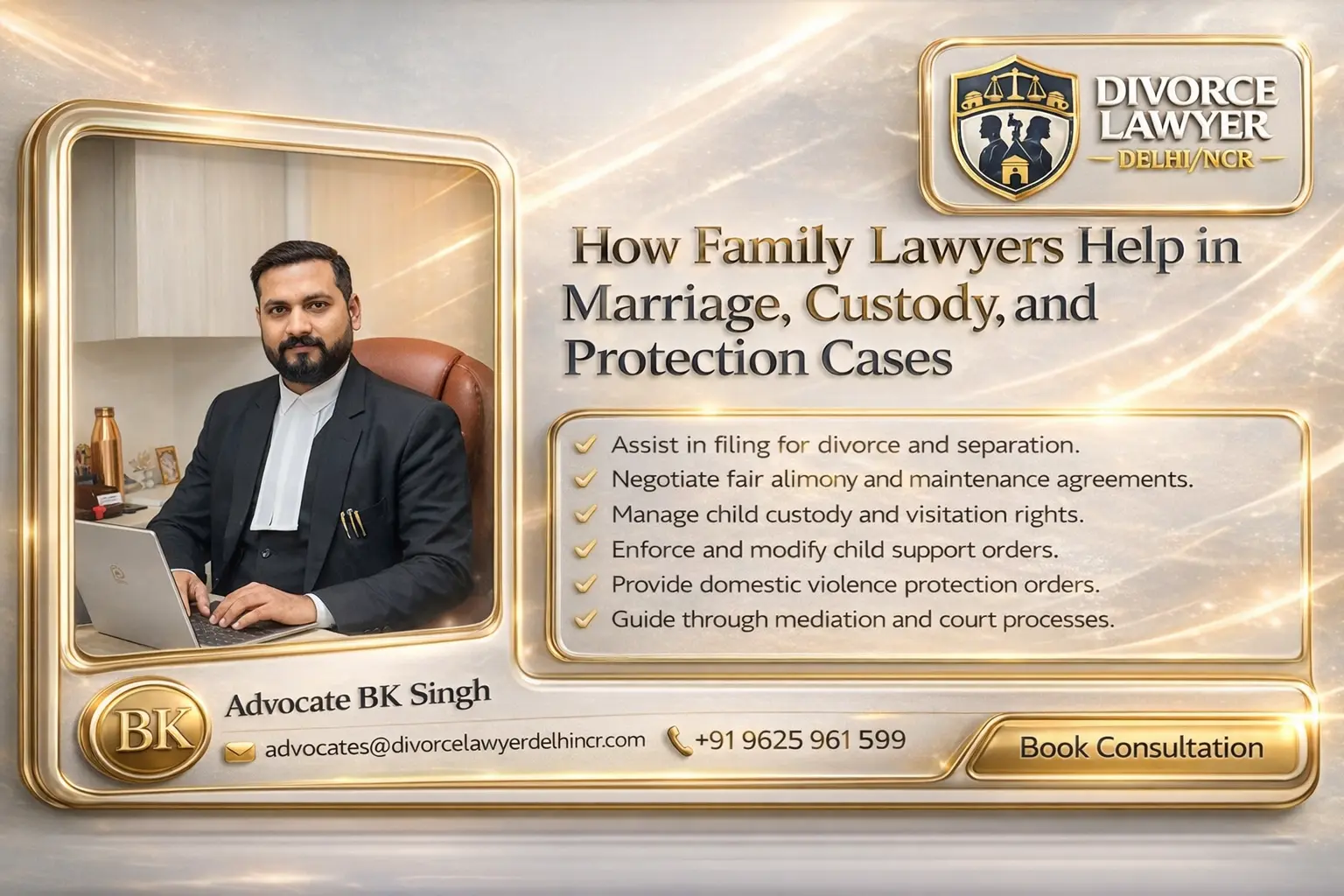 How Family Lawyers Help in Marriage, Custody, and Protection Cases