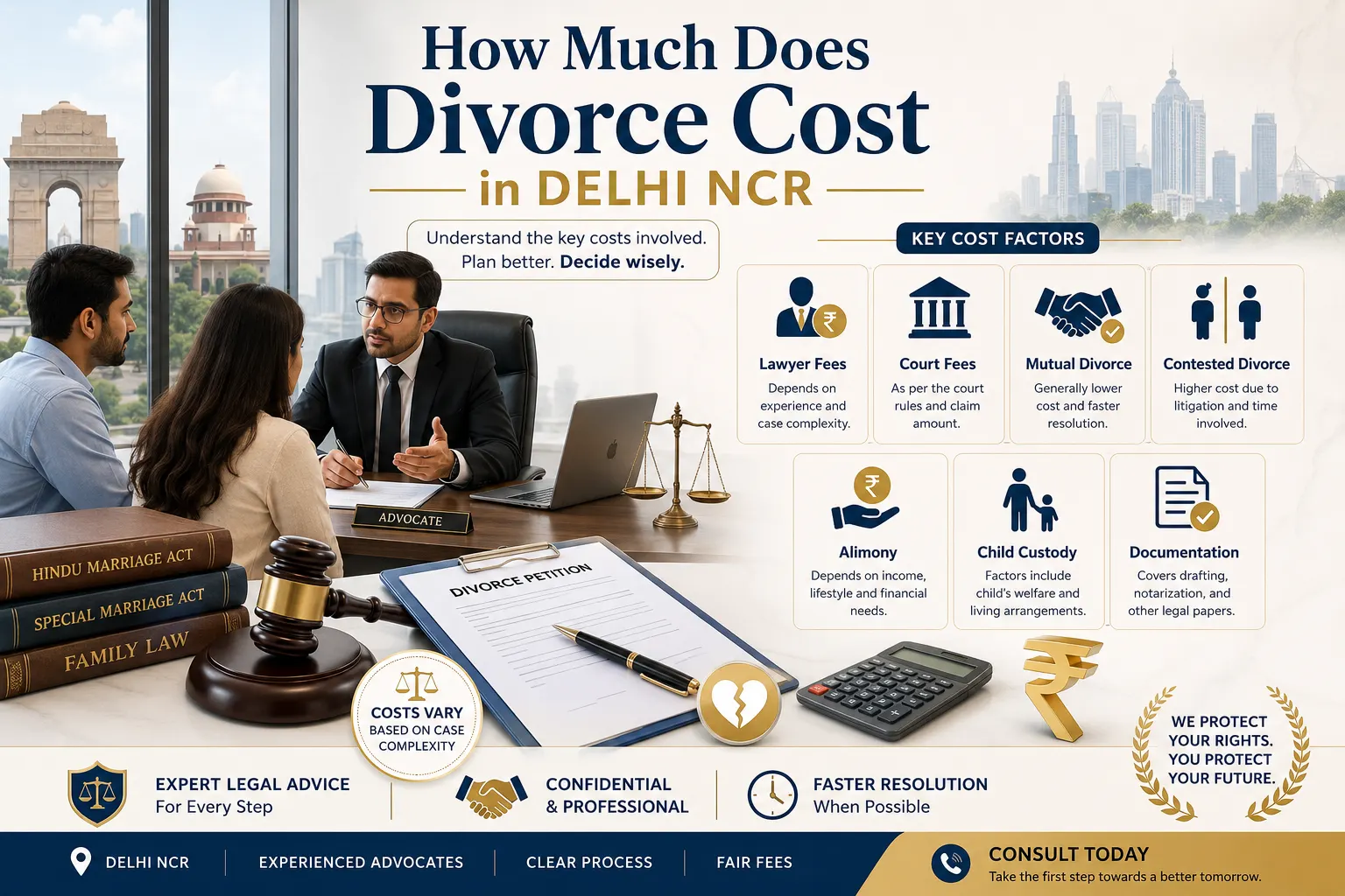 How Much Does Divorce Cost in Delhi NCR