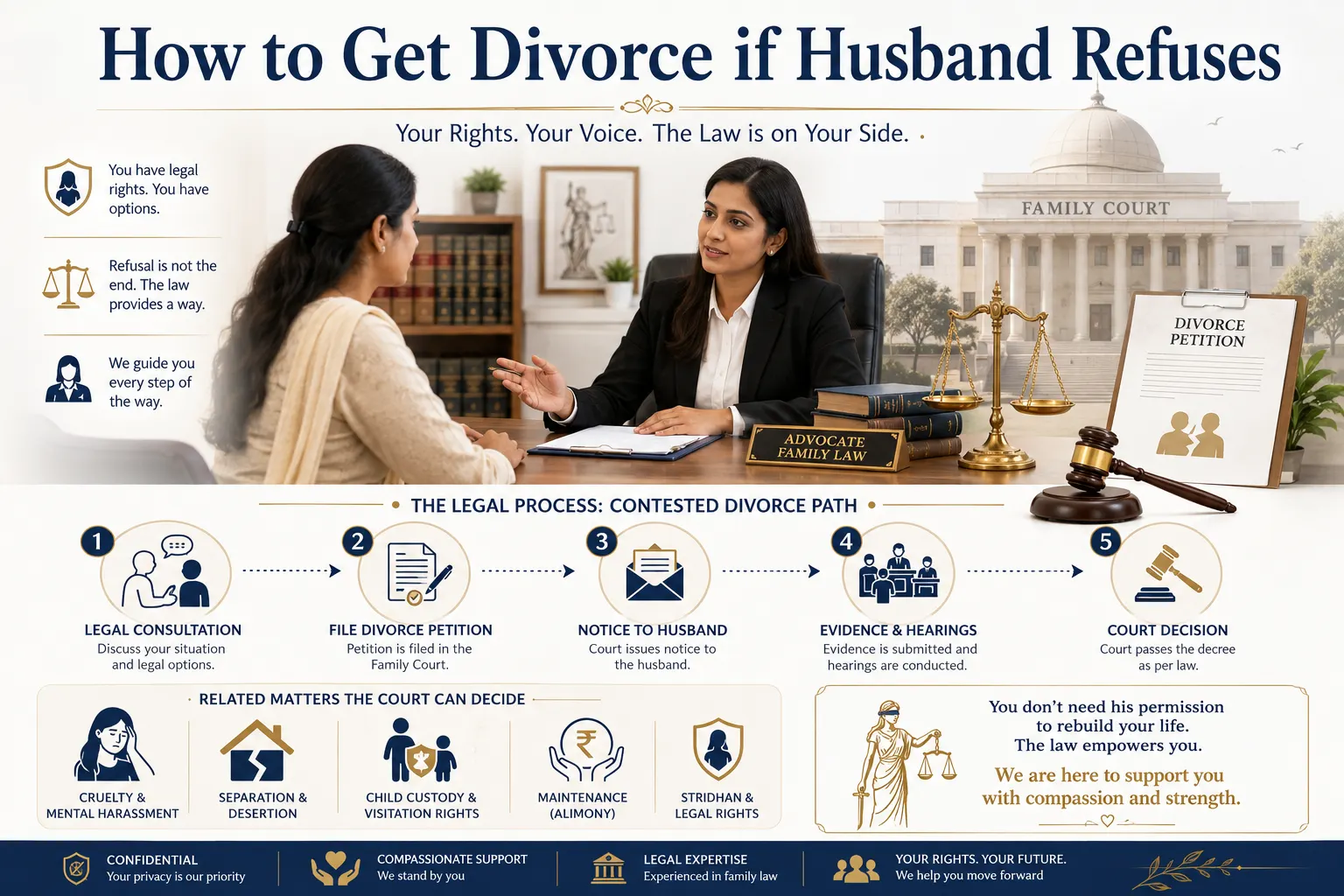How to Get Divorce if Husband Refuses