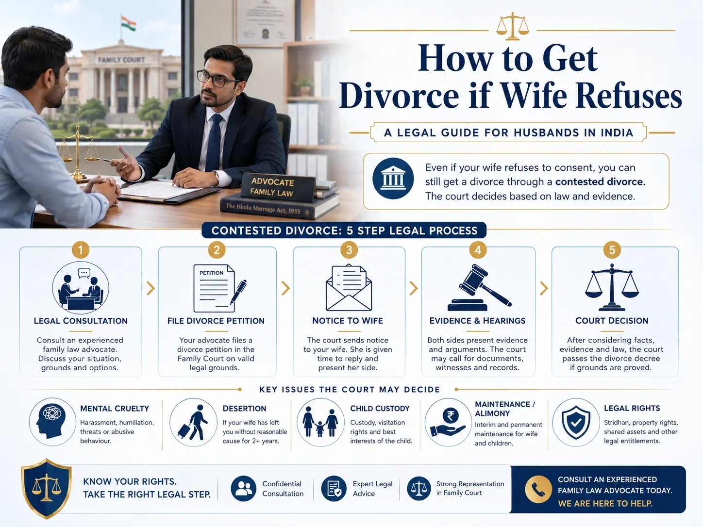 How to Get Divorce if Wife Refuses
