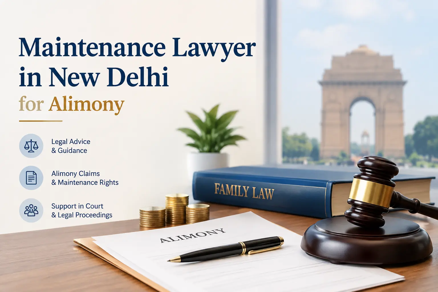 Maintenance Lawyer in New Delhi for Interim and Final Alimony