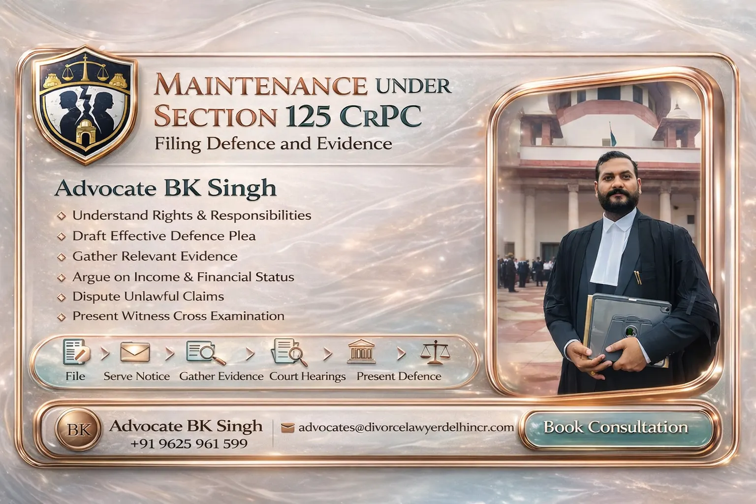 Maintenance Under Section 125 CrPC Filing Defence and Evidence