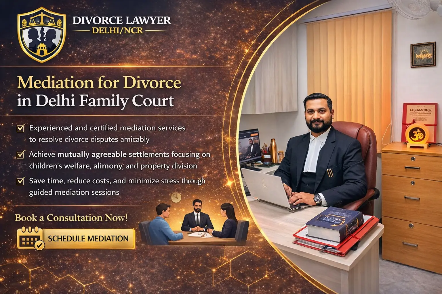 Mediation for divorce in Delhi family court