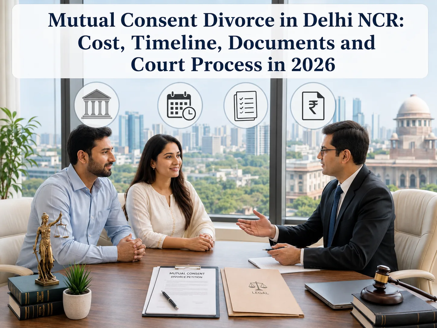 Mutual Consent Divorce in Delhi NCR: Cost, Timeline, Documents and Court Process in 2026