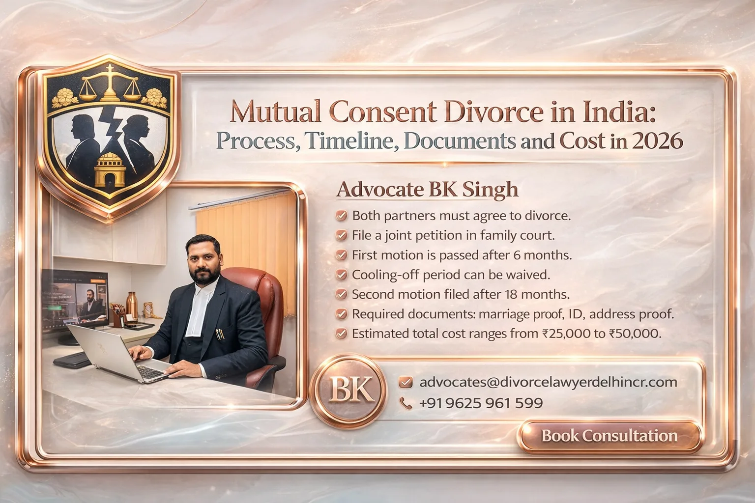 Mutual Consent Divorce in India: Process, Timeline, Documents and Cost in 2026