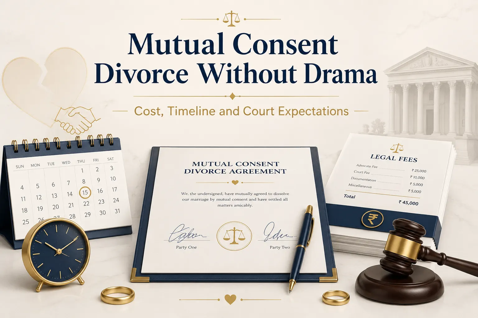 Mutual Consent Divorce Without Drama: Cost, Timeline
