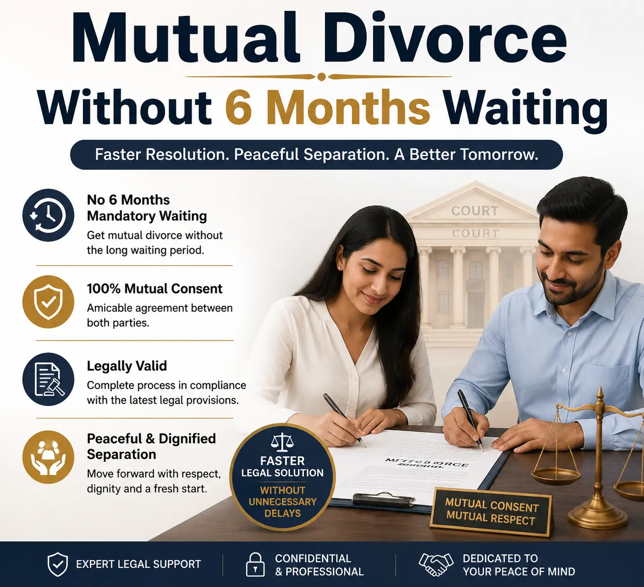Mutual Divorce Without 6 Months Waiting