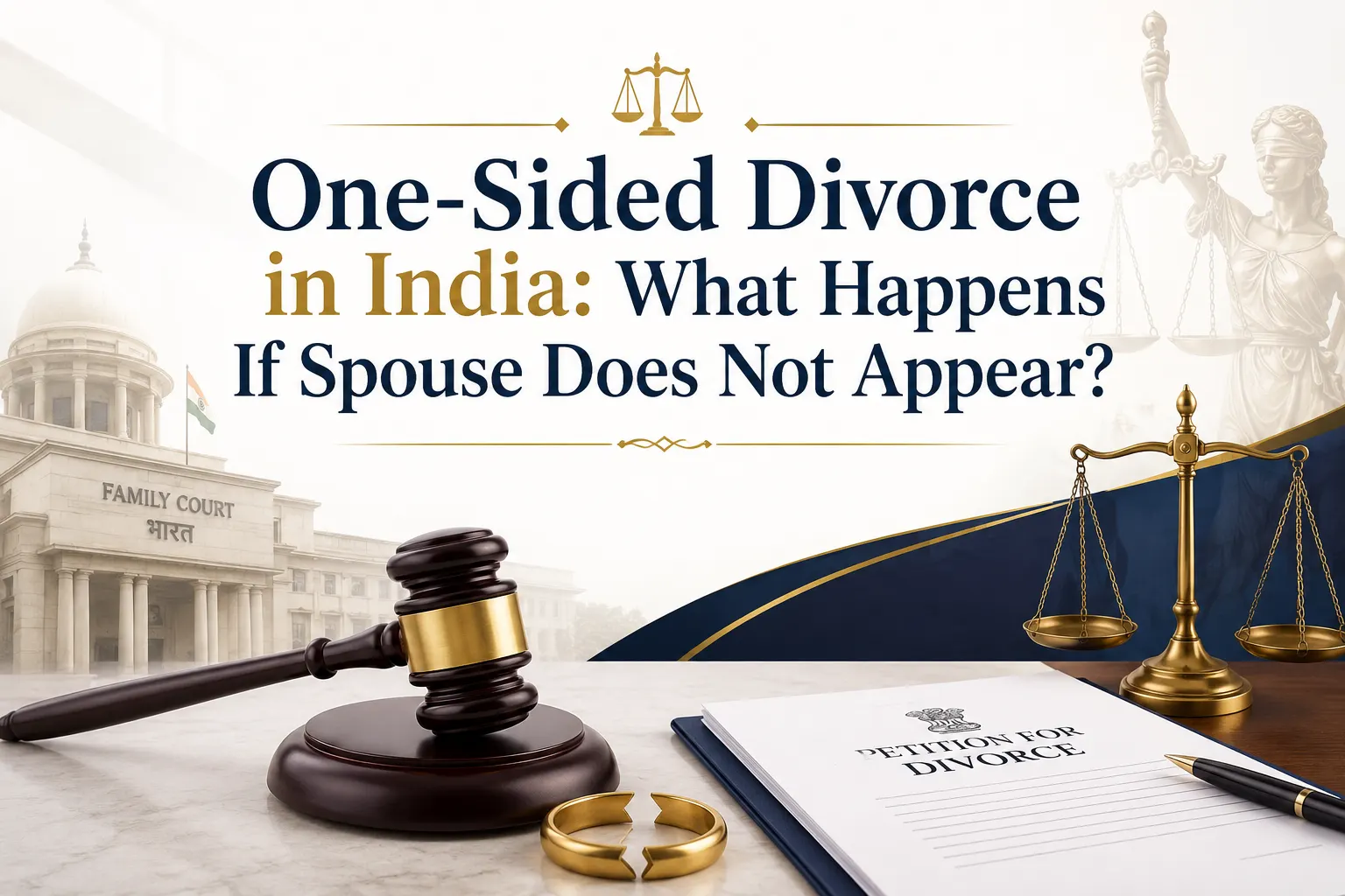 One Sided Divorce in India What Happens If Spouse Does Not Appear?