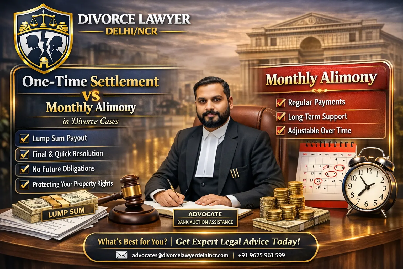 One Time Alimony vs Monthly Alimony in India: Which Divorce Settlement Works Better?